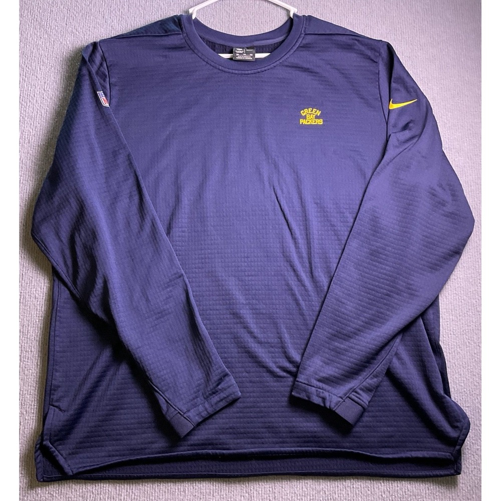 Nike Green Bay Packers Alternate NFL Onfield Crew Neck Mens Size 2XL